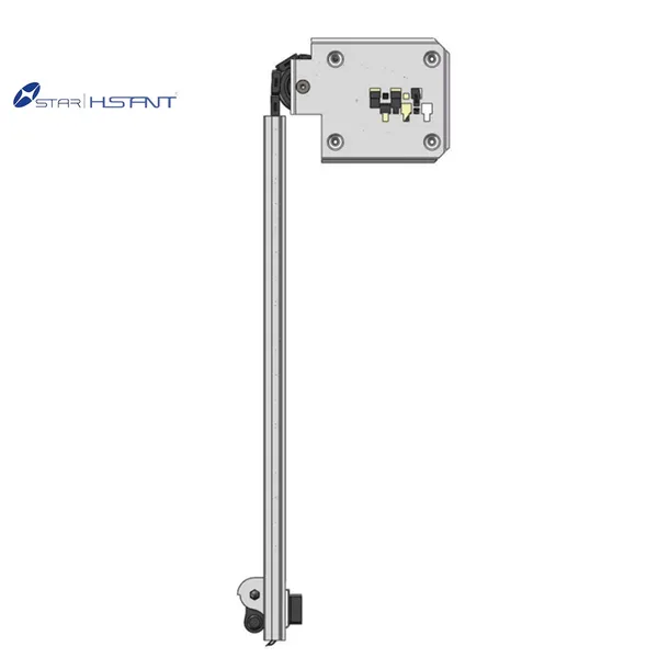 side view of a roll up door